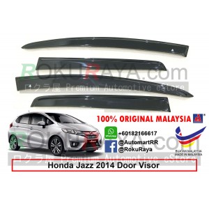 Honda Jazz ( 3rd Gen ) 2013 AG Door Visor Air Press Wind Deflector (Flat 10cm Width)